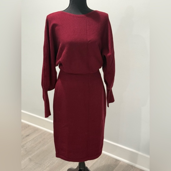 NWT Elegant Red Women's Dress L - Picture 7 of 11